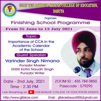 Finishing School Programme